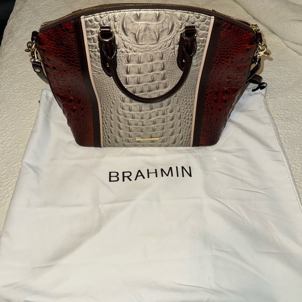 Brahmin Duxbury Hemlock Westwood Leather Satchel